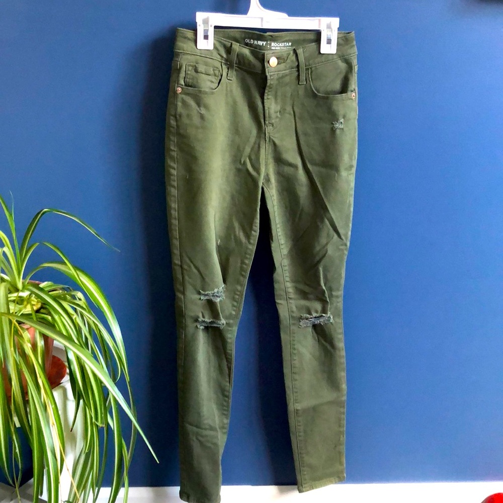 Olive Green Skinny Jeans